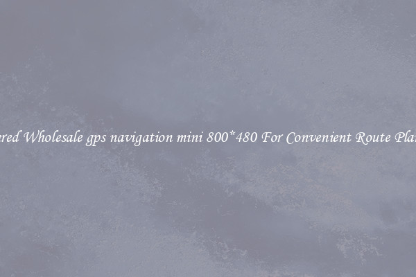 Featured Wholesale gps navigation mini 800*480 For Convenient Route Planning 