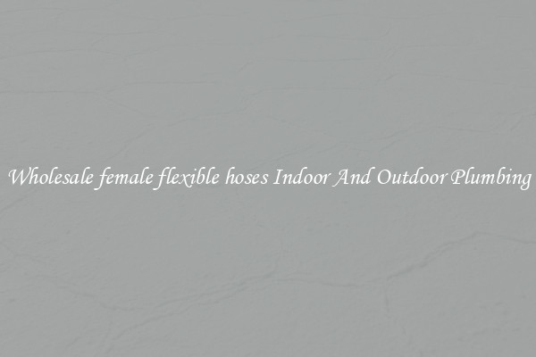 Wholesale female flexible hoses Indoor And Outdoor Plumbing