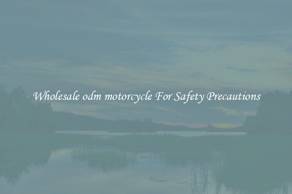 Wholesale odm motorcycle For Safety Precautions