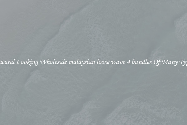 Natural Looking Wholesale malaysian loose wave 4 bundles Of Many Types