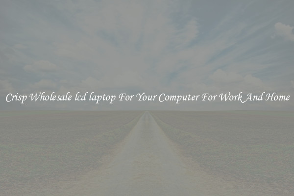 Crisp Wholesale lcd laptop For Your Computer For Work And Home