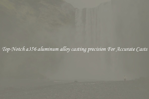 Top-Notch a356 aluminum alloy casting precision For Accurate Casts