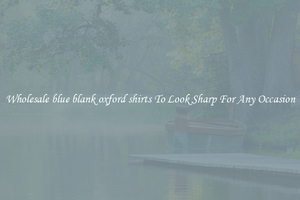Wholesale blue blank oxford shirts To Look Sharp For Any Occasion