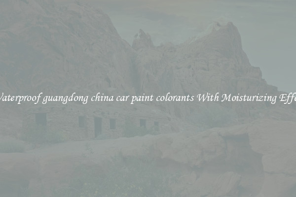 Waterproof guangdong china car paint colorants With Moisturizing Effect