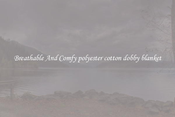Breathable And Comfy polyester cotton dobby blanket