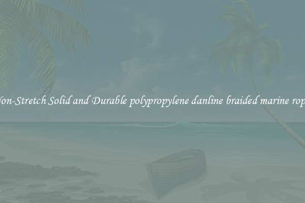 Non-Stretch Solid and Durable polypropylene danline braided marine ropes