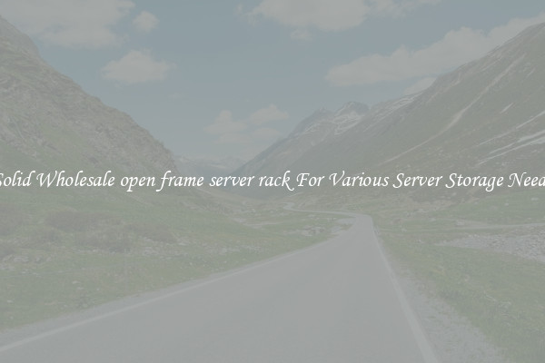 Solid Wholesale open frame server rack For Various Server Storage Needs