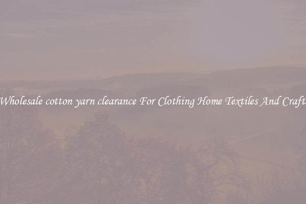 Wholesale cotton yarn clearance For Clothing Home Textiles And Crafts