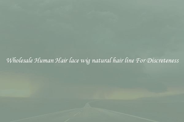 Wholesale Human Hair lace wig natural hair line For Discreteness