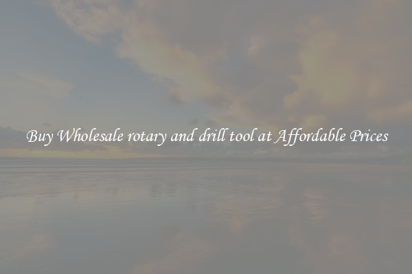 Buy Wholesale rotary and drill tool at Affordable Prices