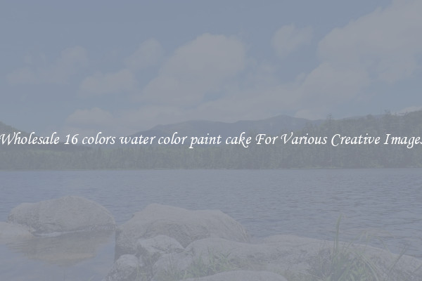 Wholesale 16 colors water color paint cake For Various Creative Images